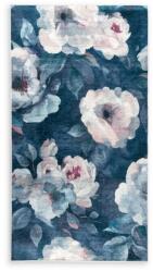 Takoy 80x140 cm-es LOTUS 5 sötétkék szőnyeg, púderrózsaszín rózsamintával