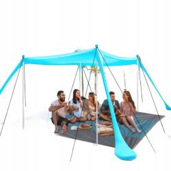  Strandsátor napellenzővel Riggoo 3x3 m, Uv védelem, piknikezéshez (JOB-B0B7773342)