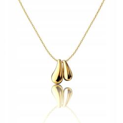 Ecarla 14k aranyozott nemesacél nyaklánc, dupla mini cseppek NST226 (NST2260)