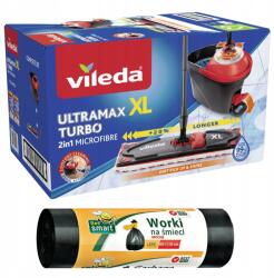 Vileda Forgó Felmosó szett Lapos Ultramat Turbo XL 42CM BeeSmart zsákok (52744)