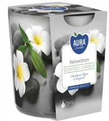AURA Bispol Relaxációs gyertya üvegben, 100g, égési idő 22 óra (sn72s-50)