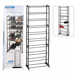 Storage Solutions Polcos Szekrény Cipősszekrény 10 Szintes Fém Fekete Koopman (C80652220)