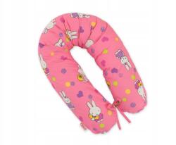 Bobono Pamut párnahuzat kismama párna Longer Hallo rabbit pink Bobono (5902366036035)