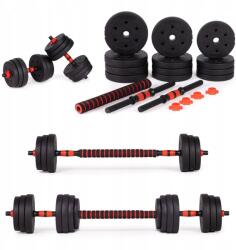  Állítható súlyzó 2x10 kg súlyzó szett 20 kg griff Movepro Movepro (5906684490456)