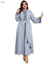 Shein Ruha Maxi Hosszú Ujjú Dekoratív Hímzés XXL