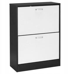  Cipősszekrény Zefir Black/white (610519MG)
