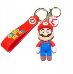  Kulcstartó Figura Mario 3D Hátizsák Kulcstartó Szilikon Ajándék (BRELOK DO KLUCZY BRELOCZEK POSTAĆ SUPER MARIO)
