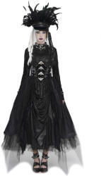 Devil Fashion fustă lungă de damă DEVIL FASHION - Cyberpunk - neagră - SKT247