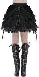 Devil Fashion fustă damă cu volane DEVIL FASHION - Heartless - negru - SKT25101