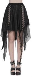 Devil Fashion fustă asimetrică damă DEVIL FASHION - Pandora Screams - negru - SKT257