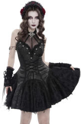 Devil Fashion rochie tip corset pentru damă DEVIL FASHION - Twilight Widow - negru - SKT25401