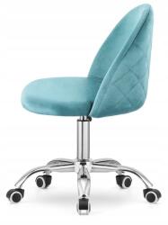 Lugano Gloria Office Light Blue Velvet Lugano forgószék (5906361482286)
