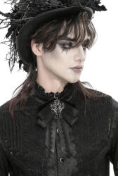 Devil Fashion cravată plastron DEVIL FASHION - Valentine - neagră - AS29601
