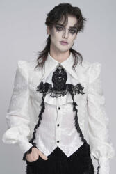 Devil Fashion cravată plastron DEVIL FASHION - Royal Palace - albă - AS28802