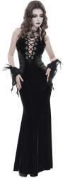 Devil Fashion rochie lungă de damă DEVIL FASHION - Gothic Reverie - negru - SKT25301