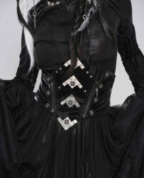 Devil Fashion centură tip corset damă DEVIL FASHION - Punk - negru - AS278