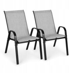 Multi Garden 2 db-os kerti szék szett teraszra erkélyre világos szürke MultiGarden (SC-092KD LIGHT GRAY)