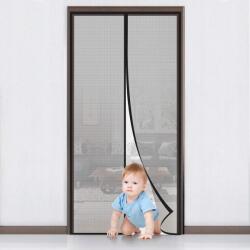  Szúnyogháló ajtóra 90x210 függöny rovarháló fekete (B07B47NLLD)