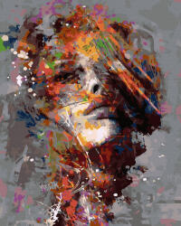 Oh Art! Set pictura pe numere, cu sasiu, Portret in pete de culoare, 40x50 cm (ANG312)