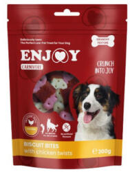 Enjoy Recompense pentru caini Enjoy Carnivore Biscuit Bites cu pui 300 gr