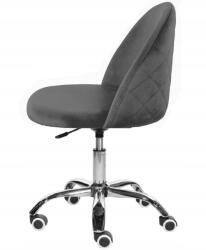 Lugano Gloria Office Dark Grey Velvet Lugano forgószék (GLORIA-OFFICE)