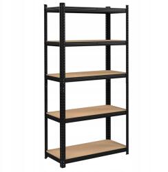 Gockowiak Tárolószekrény 5 szint fekete 180x90x40 teherbírás 875 kg (5902340324110)