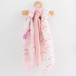 New Baby Scutece din bumbac cu imprimare New Baby 70x80 cm 3 buc GIRL
