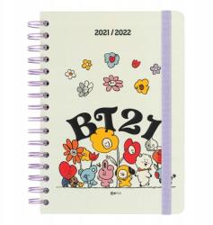  BT21 Naptár Iskolai tervező 2021/2022 (fehér) (8435497254155)