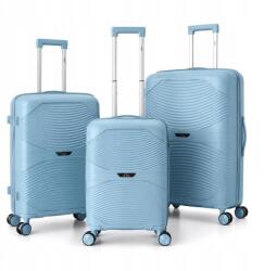 Ecarla 3az1ben gurulós utazó bőrönd szett, könnyű és strapabíró, bőrönd (WP12N)