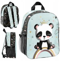 Paso Kis Óvodai Hátizsák Gyerek Egykamrás Panda Kék 3D (PP24PN-503)