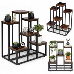 ModernHOME Virágágyás álló virágtartó állvány díszek 6 polc loft ModernHome (5905817007752)
