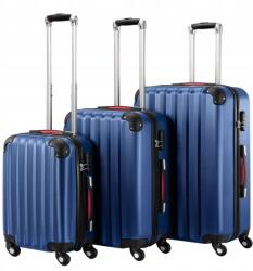 Voyano Madera gurulós bőrönd szett sötétkék 3az1ben (5905523062472)
