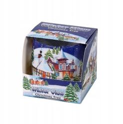 Bartek Candles Winter View karácsonyfa gyertya üvegben, 100g