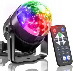 Interlook Disco Gömb Disco Projektor Led Rgb Reflektor Születésnapra Távirányító (MQ01)