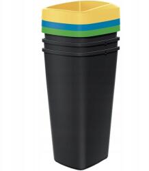 KEDEN Szemetes Kuka 3X25 L Compacta Q Sortibox Színes Prosperplast (kosze do segregacji śmieci)