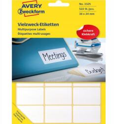 Avery-Zweckform Avery Etikett Címke 38 X 24 MM Kézi Leíráshoz Fehér (4004182033258)