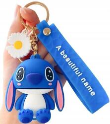  Kulcstartó Figura Stitch 3D Aranyos Hátizsák Kulcstartó Szilikon Ajándék (BRELOK DO KLUCZY BRELOCZEK POSTAĆ STITCH)