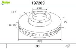 VALEO Disc frana VALEO 197209 (197209)