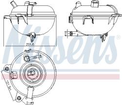 NISSENS Vas de Expansiune Racire AUDI A3/Q2/Q3/TT SEAT ATECA/LEON/TARRACO SKODA KAROQ/KODIAQ 1/OCTAVIA 3/SUPERB 3/YETI VW GOLF 7 (996130)