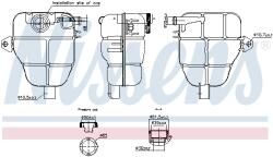 NISSENS Vas de Expansiune Racire OPEL MERIVA B VAUXHALL MERIVA Mk 2 (996218)