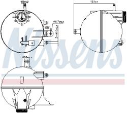 NISSENS Vas de Expansiune Racire MERCEDES-BENZ A-CLASS/B-CLASS/SPRINTER 3, 5-t/SPRINTER 3-t/SPRINTER 4, 6-t/SPRINTER 5-t (996295)