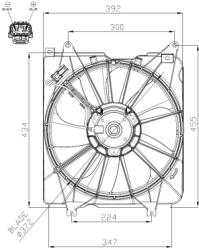 NRF Ventilator racire radiator HONDA CR-5 4/CR-5 5 (47935)