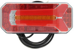 WAŚ Lampa Spate Dreapta/Stanga (led 12/24v cu Semnalizare Lampa Anti-ceata cu Lumini Frana Lumini Parcare/Pozitie Reflector (1147 L/P W150)