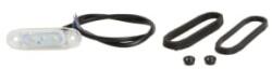 WAŚ Lampa Gabarit Dreapta/Stanga Forma: Oval Alb Led Negru in Relief Lungime Cablu 500mm 12/24v (1408 W121)