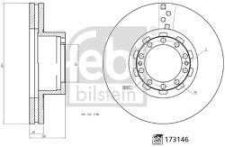 FEBI Set 2 Discuri Frana Fata Dreapta/Stanga (377mmx45mm) Daf Sb 01.99- DAF SB (FE173146)