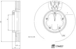 FEBI Set 2 Discuri Frana Fata Dreapta/Stanga Ford Tourneo Custom V362 Transit Custom V362 Transit V363 1.0h-2.2d 09.12- FORD (FE174457)