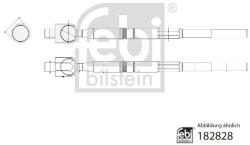 FEBI Bieleta de Directie fara Cap de Bara Dreapta/Stanga lungime: 324mm Isuzu D-max Ii D-max Iii 1.9d/2.5d 04.12- ISUZU (FE182828)