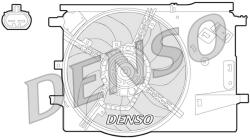 DENSO Ventilator racire radiator (cu Carcasa) Fiat Grande Punto Punto Punto Evo Opel Corsa D 0.9-1.4lpg 06.05 (DER09053)