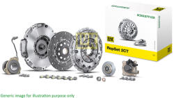 LUK Kit Ambreiaj cu Placa Dubla cu Rulment (cu Șuruburi: Da Transmisie Dublu Ambreiaj) Audi A1 A1 Allstreet A1 City Carver (603000600)