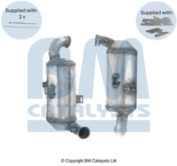 BM CATALYSTS Filtru de Particule Diesel Ds Ds 3 Citroen C3 Ii DS3 Peugeot 2008 I 206+ 207 208 208 I 1.4d 02.06 (BM11784H)